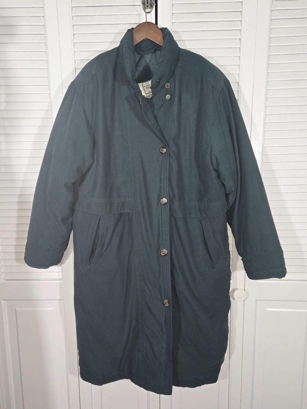 Boundary Waters Vintage Classic Women's Dark Green Winter 80s 90s Coat Size MP